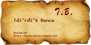 Török Bence névjegykártya